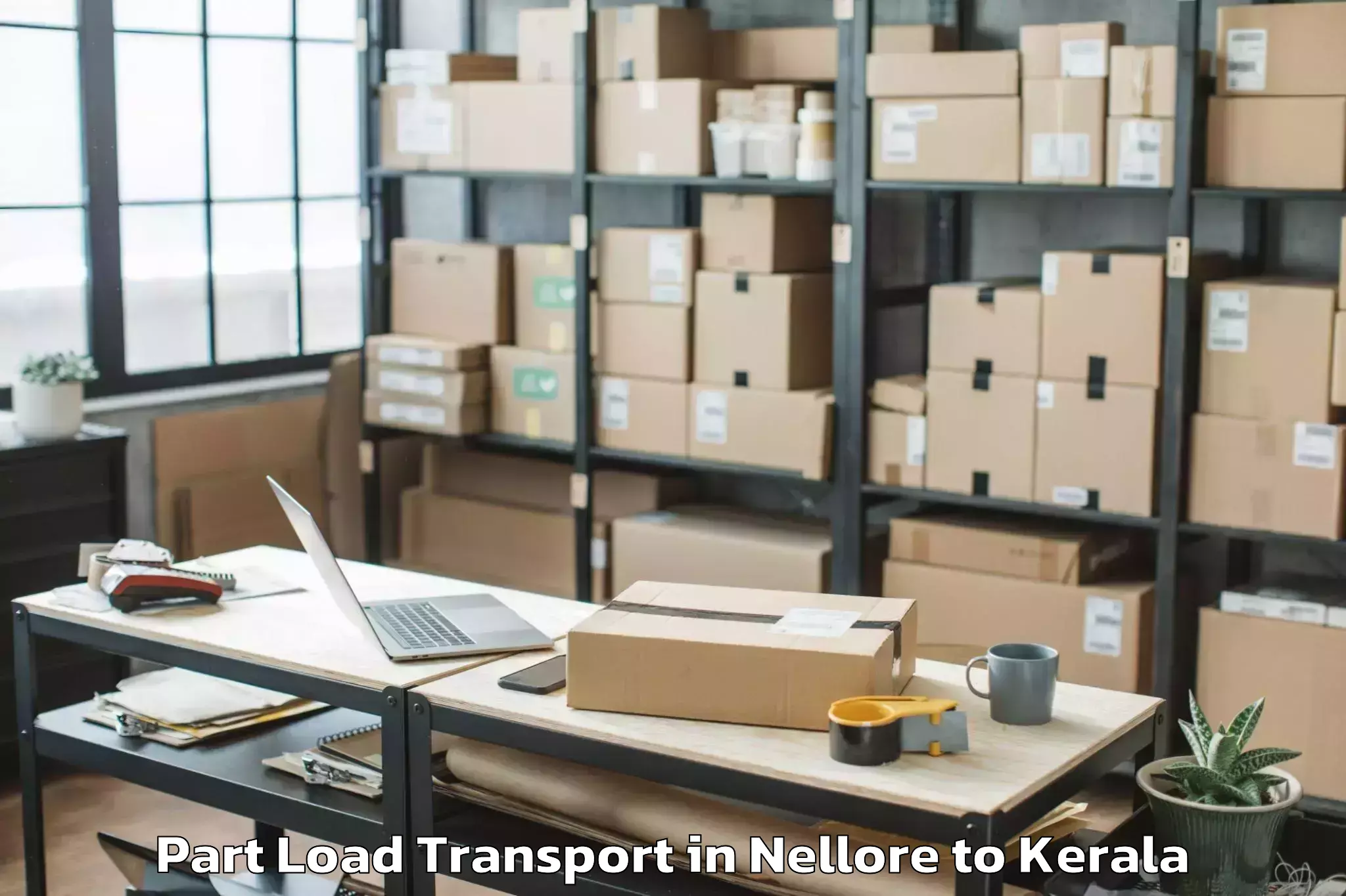 Book Nellore to Kakkur Part Load Transport